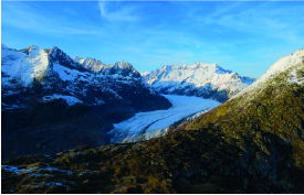 geschmolzener Gletscher